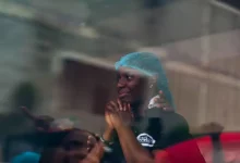 Some Nigerians Out at the Hilda Baci cookathon Location in Lagos to show support